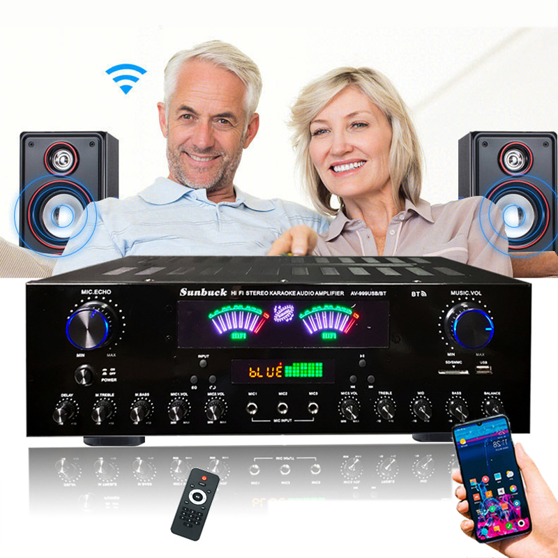 Home Cinema Bluetooth - Amplifier Bluetooth Digital HiFi, penguat suara