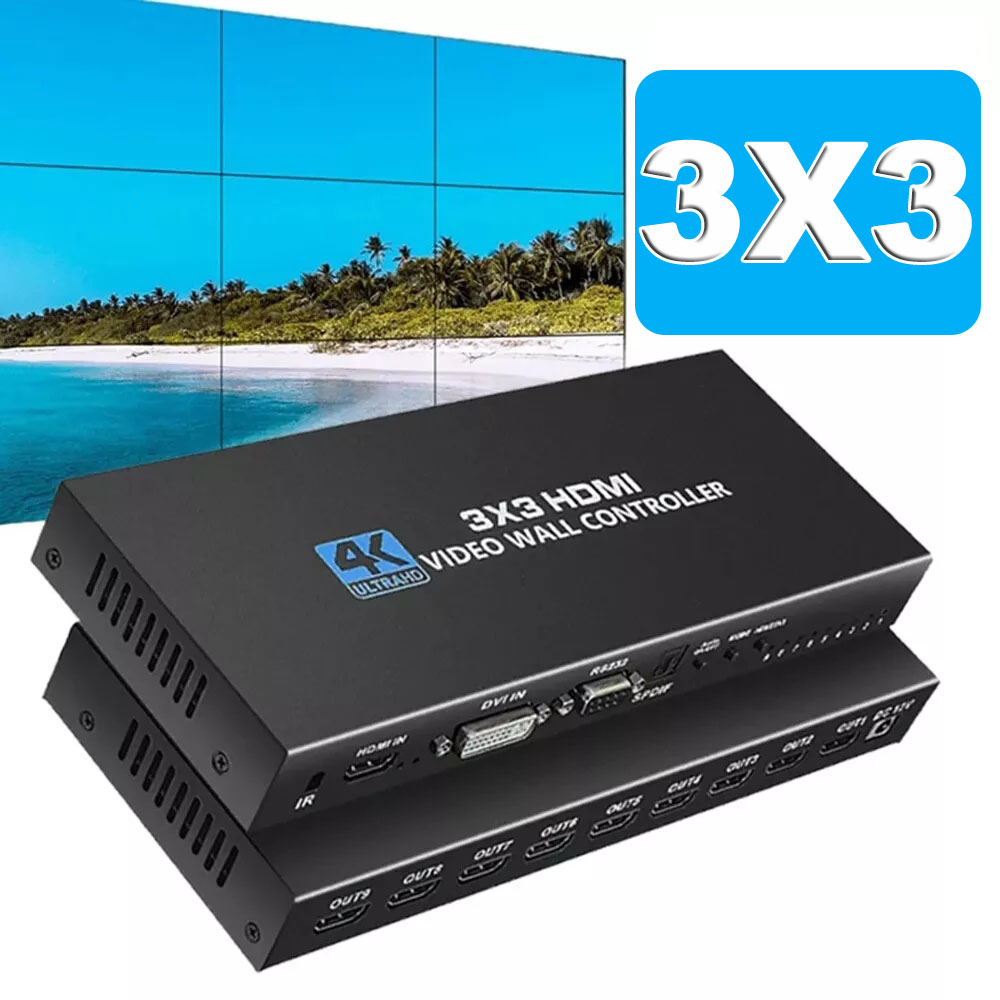 Home Cinema Projector Screen - Pengendali dinding Video HDMI 4K, prosesor