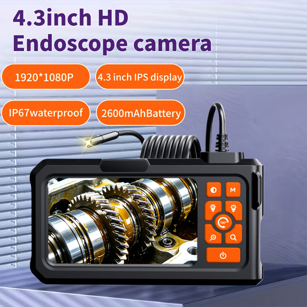 Home Cinema Led - Kamera Endoskopi Industri Layar IPS 4.3