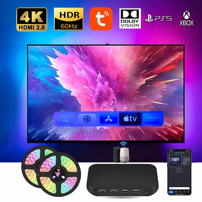 Home Cinema Google - Lampu Latar Led TV Sekitar Pintar