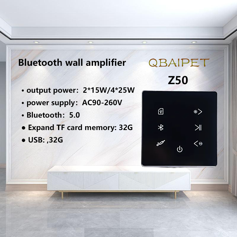 Home Cinema Bluetooth - Amplifier Dinding Bluetooth, penguat Audio Mini