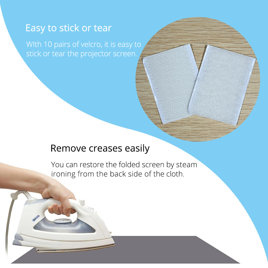 Layar Proyektor Reflektif Touy - Home Cinema Projector Screen ulasan dan harga