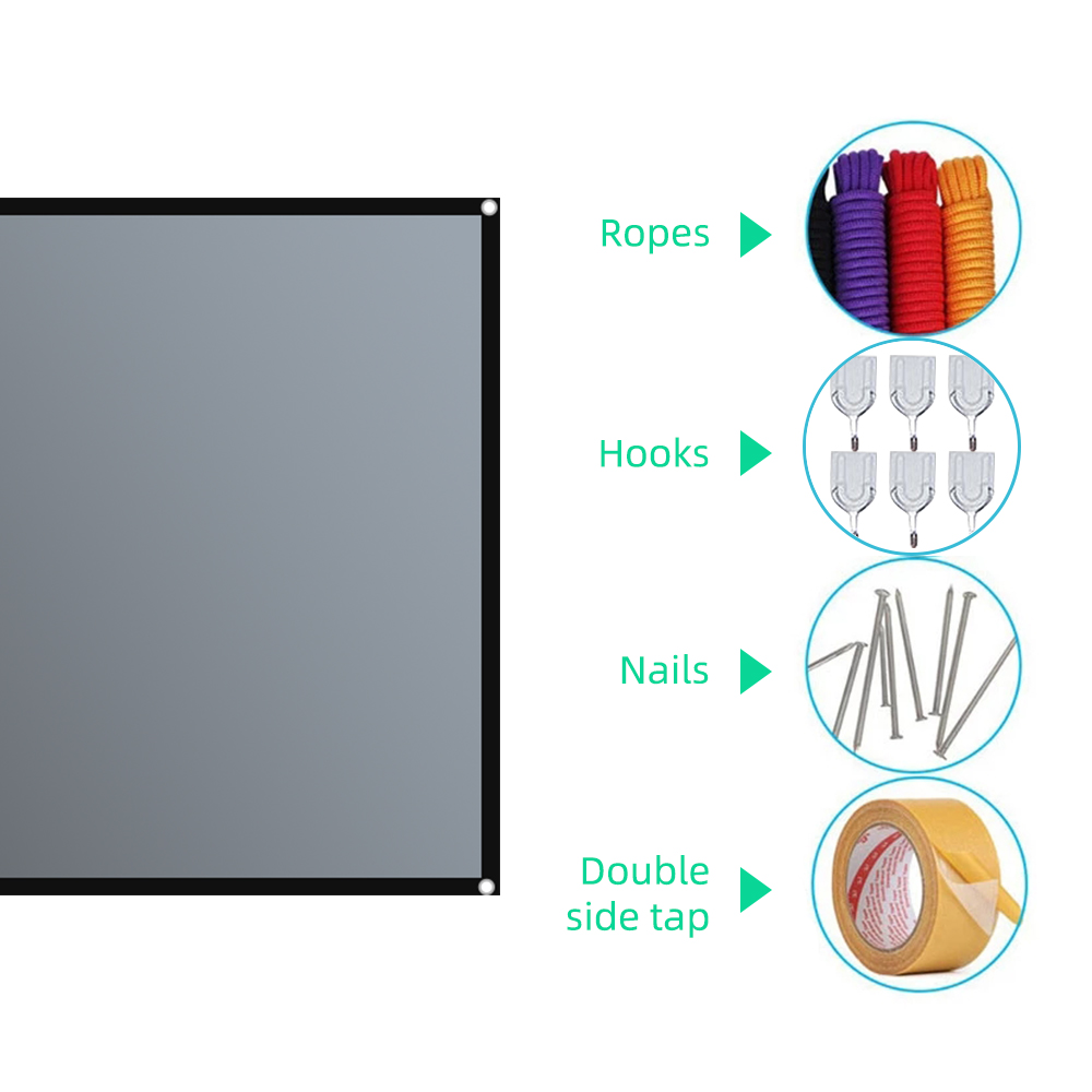 Salange layar proyektor 16:9,  - Home Cinema Projector Screen ulasan dan harga