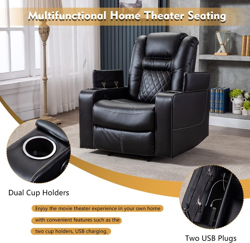 Kursi Recliner Listrik CANMOV  - Home Cinema Recliner Chairs ulasan dan harga