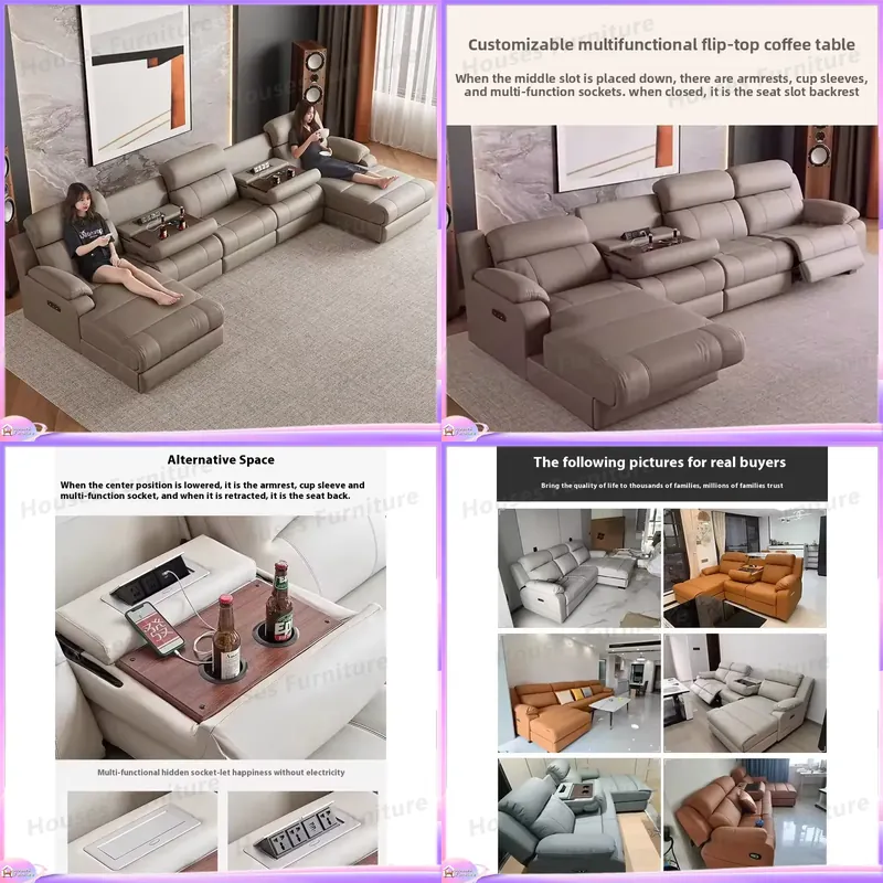 Sofa Recliner Modern Kulit Sap - Home Cinema Recliner Chairs ulasan dan harga