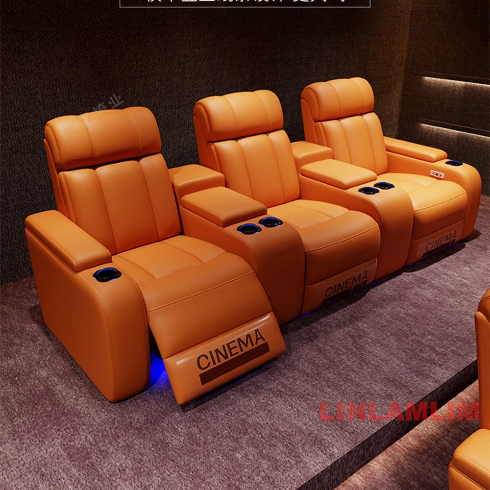 Kursi Bioskop Linlimlam Kulit  - Home Cinema Recliner Chairs ulasan dan harga