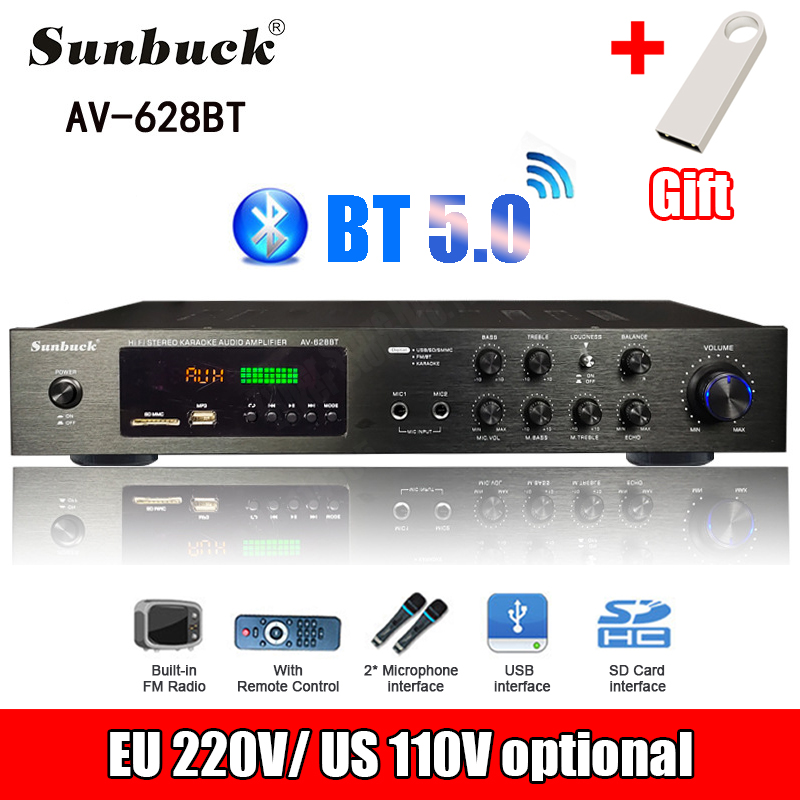 110/220V 2000W Amplifier Daya  - Home Cinema Bluetooth ulasan dan harga
