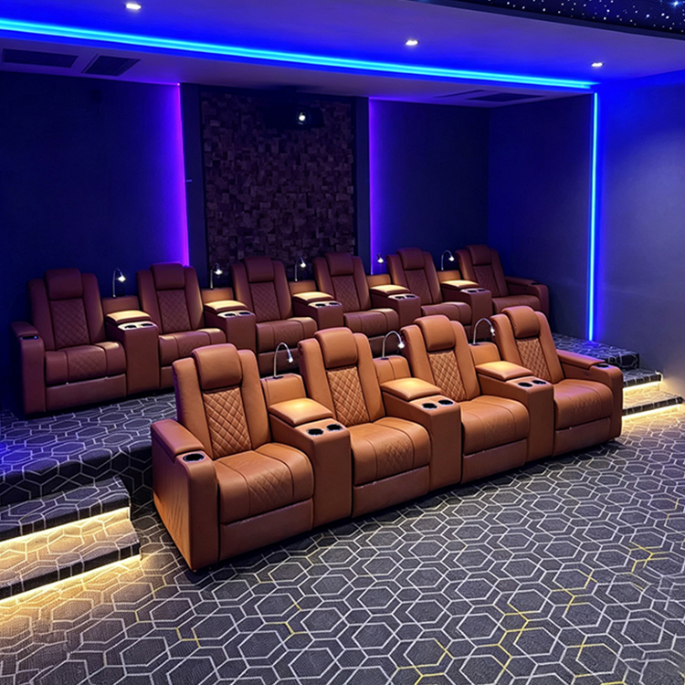 Kursi Sofa Bioskop Elektrik KM - Home Cinema Recliner Chairs ulasan dan harga