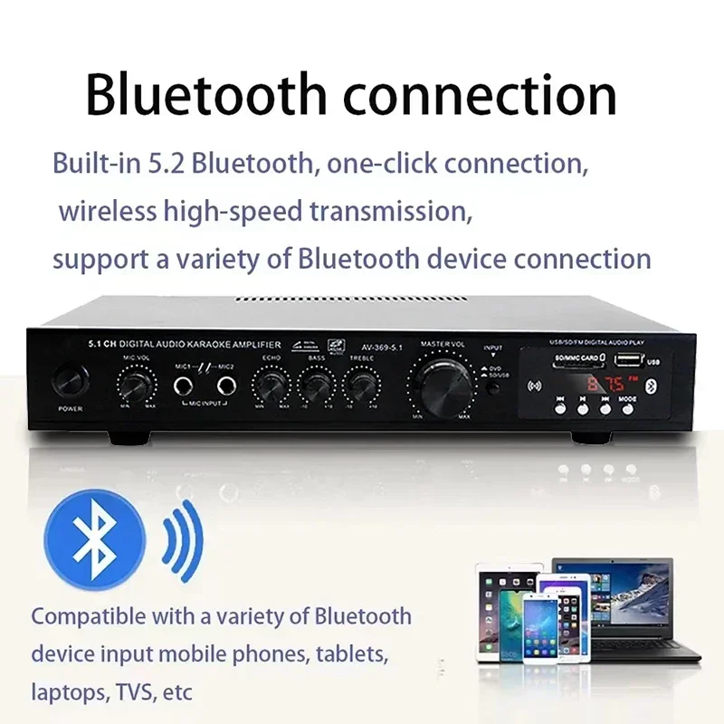 AV-369BT Bluetooth 5.1 Speaker - Home Cinema Bluetooth ulasan dan harga