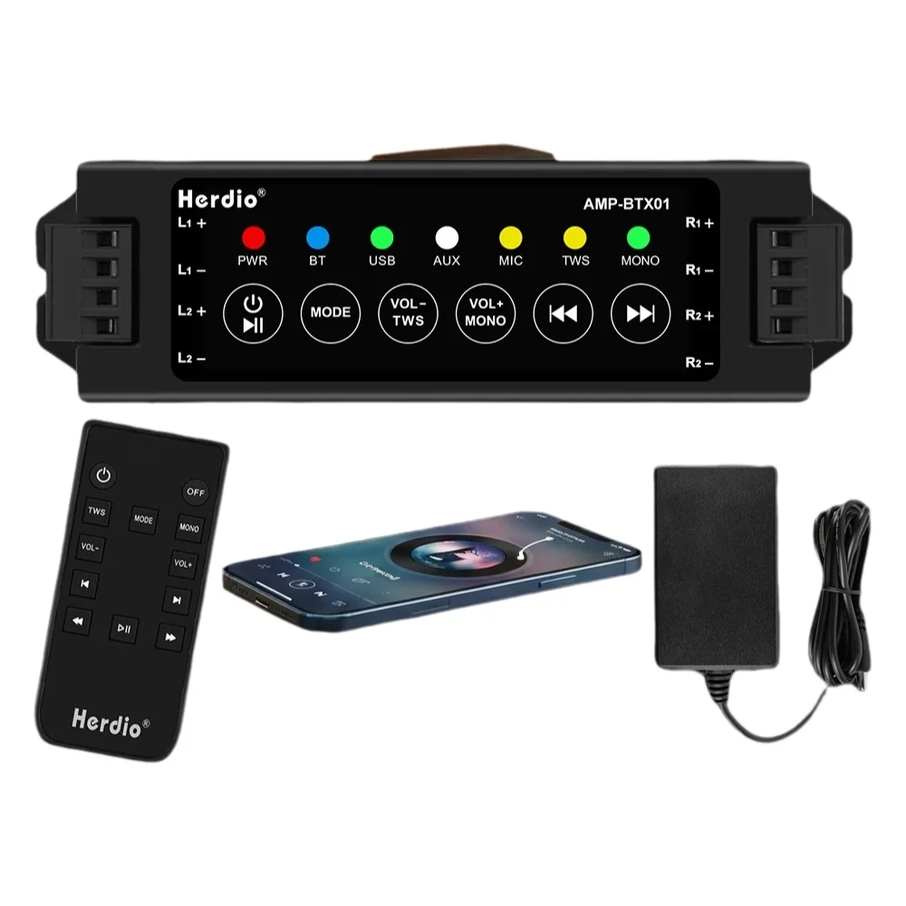 Herdio Amplifier Audio Bluetoo - Home Cinema Bluetooth ulasan dan harga
