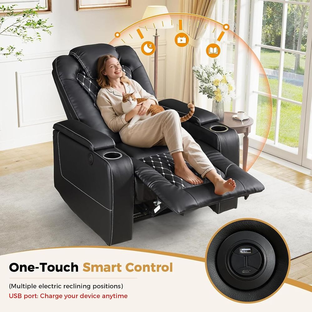 Kursi Recliner Elektrik dengan - Home Cinema Recliner Chairs ulasan dan harga