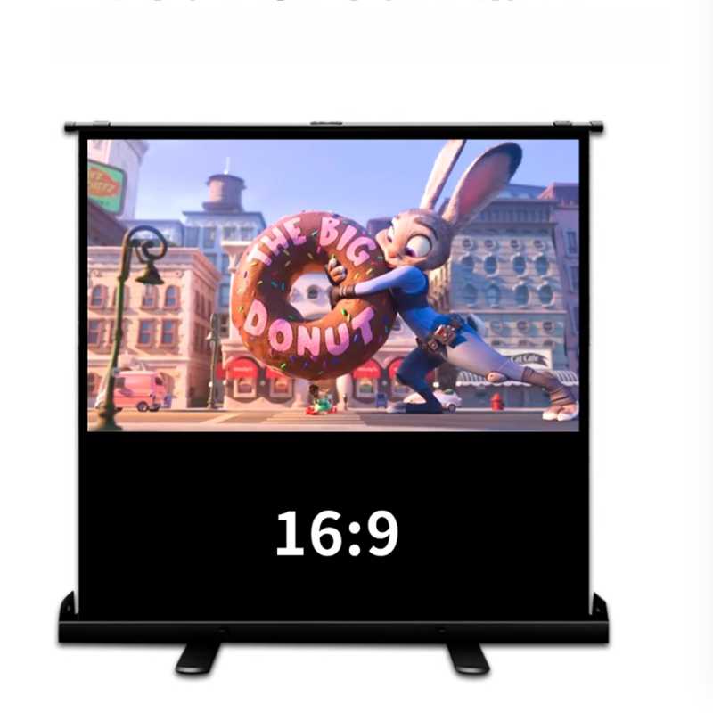 Layar Proyektor Portabel Tarik - Home Cinema Projector Screen ulasan dan harga