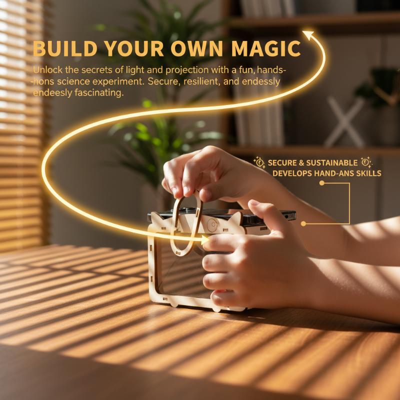 1Set Proyektor Hologram 3D Tam - Home Cinema Diy ulasan dan harga
