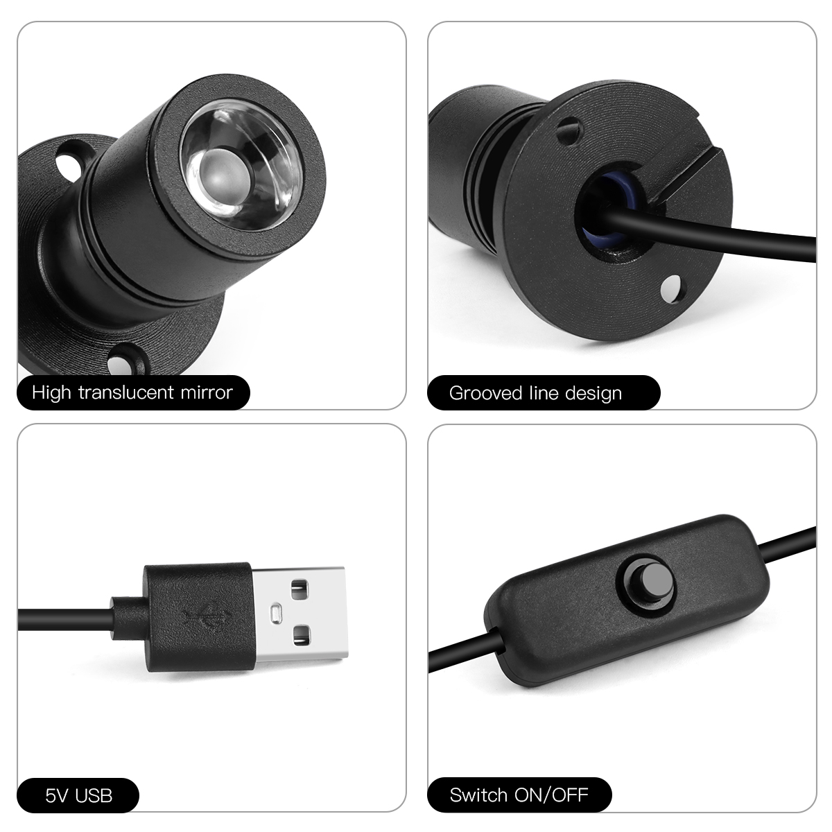 Lampu Sorot Mini 8 Warna 1W La - Home Cinema Led ulasan dan harga