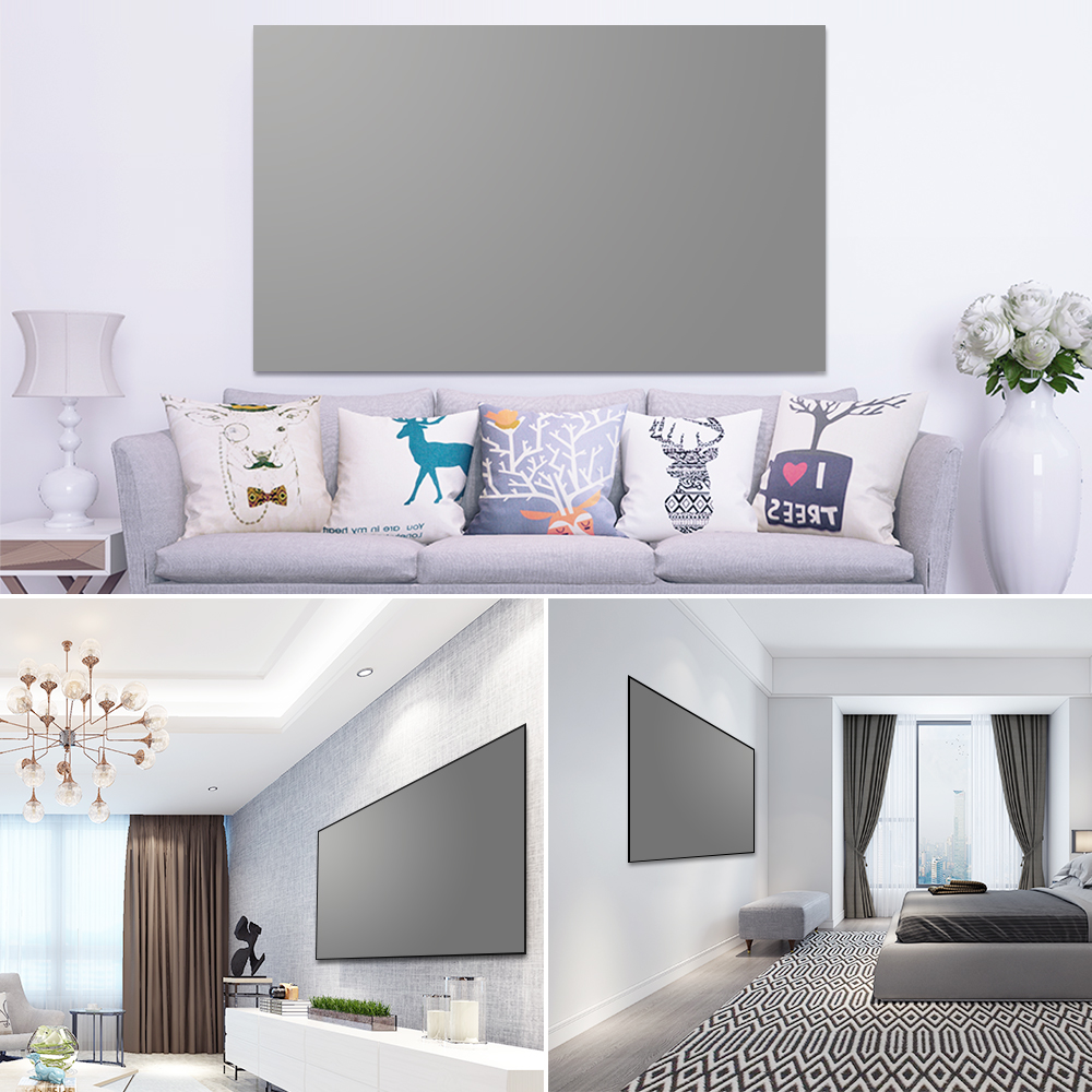 Salange layar proyektor, 60 10 - Home Cinema Projector Screen ulasan dan harga
