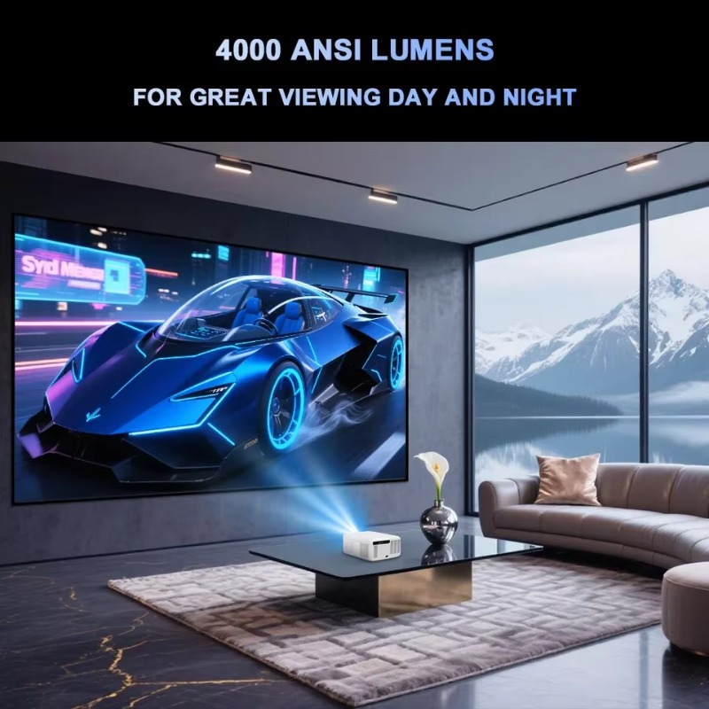 Proyektor D10S 4K V660 Chip 3+ - Home Cinema Projector Screen ulasan dan harga