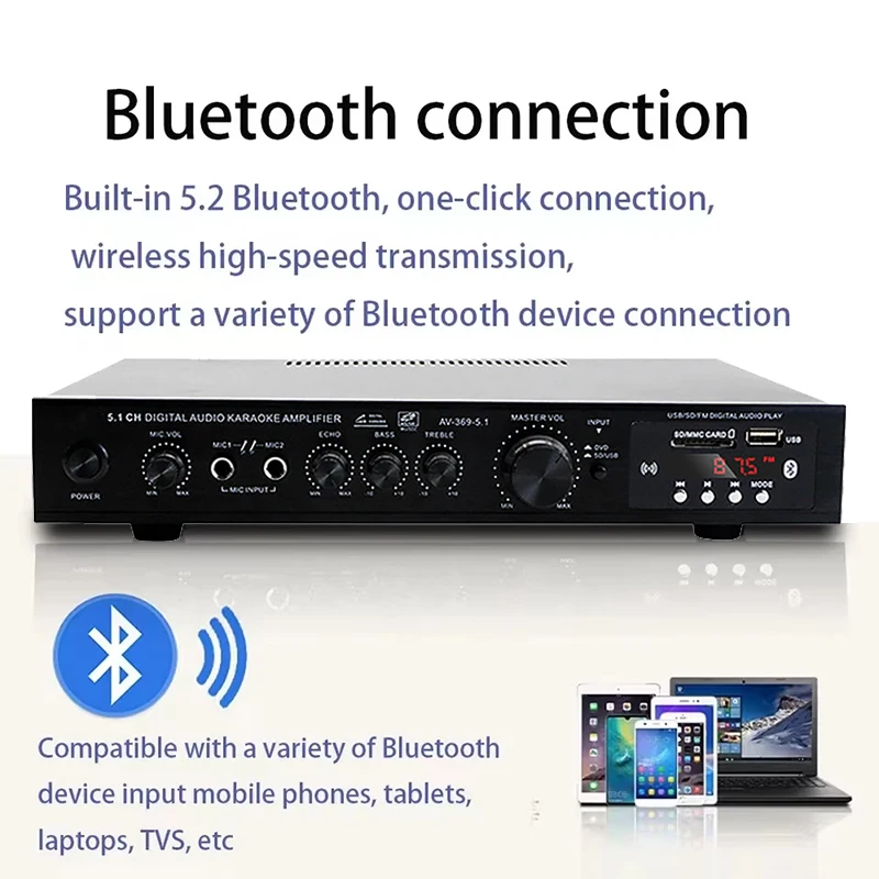 AV-369BT Bluetooth 5.1 Sound S - Home Cinema Bluetooth ulasan dan harga